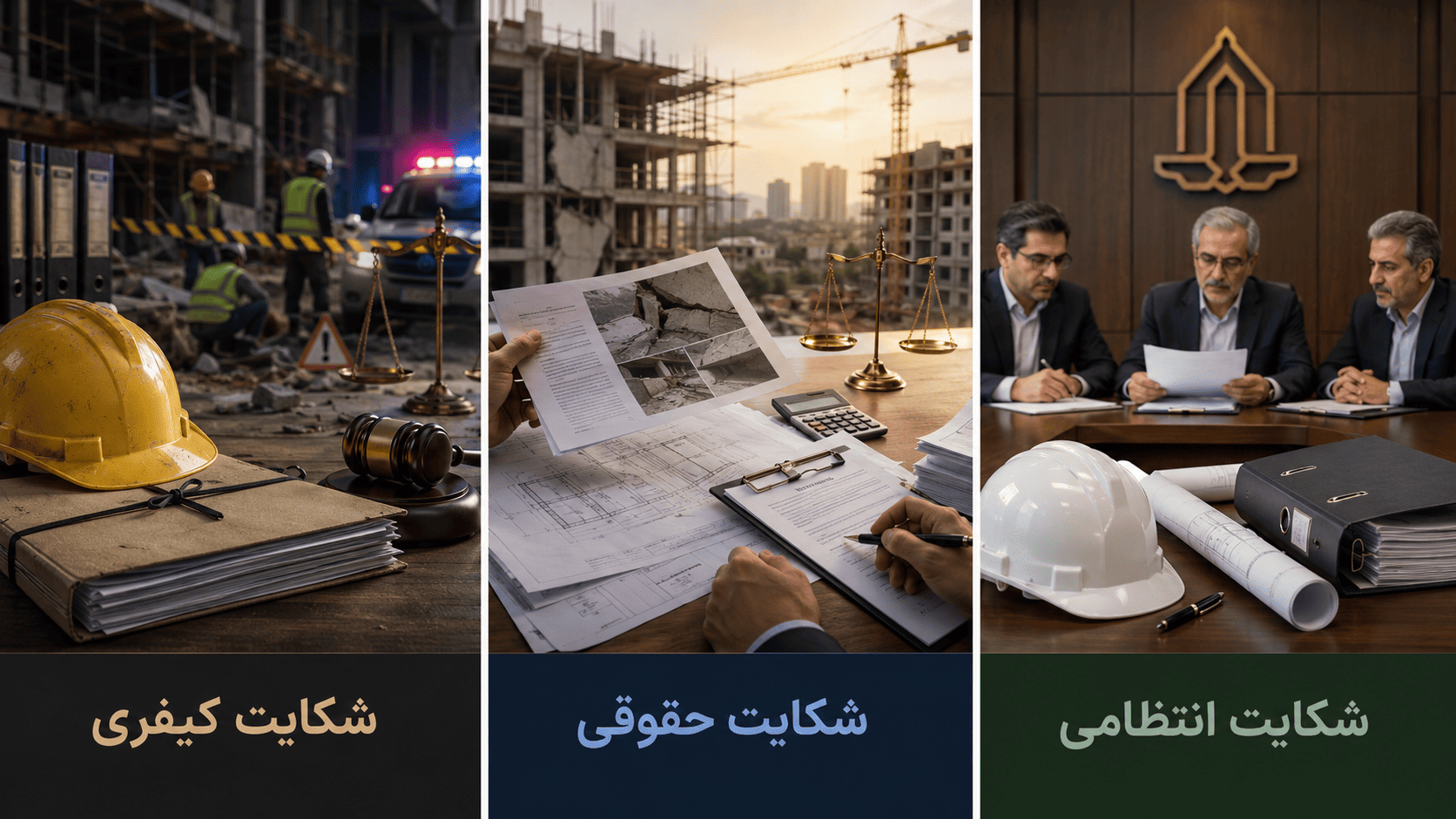 مرجع شکایت از مهندس ناظر ساختمان، شکایت انتظامی، شکایت حقوقی، شکایت کیفری 